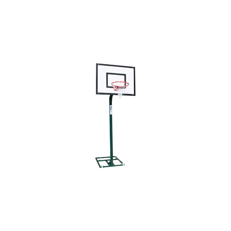 JGO CANASTAS MINIBASKET MONOTUBULAR CON RUEDAS -SIN TABLERO, ARO NI CONTRAPESO-