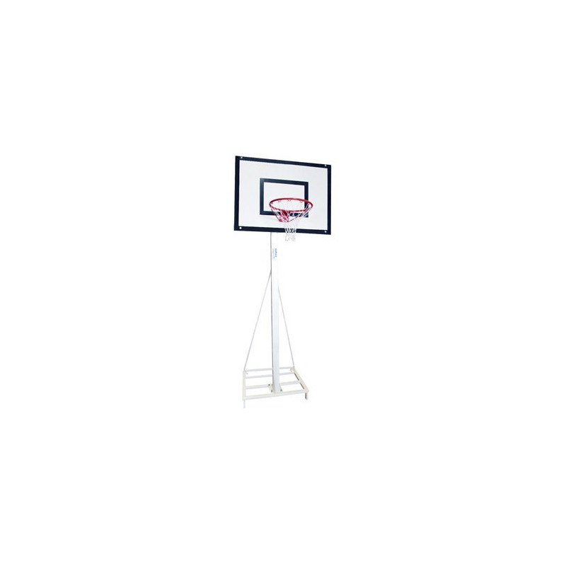 JUEGO CANASTAS MINIBASKET DELUXE MONOTUBO TUBO 100 TRASLADABLE 2 RUEDAS CON CARRO  -SIN TABLERO,ARO