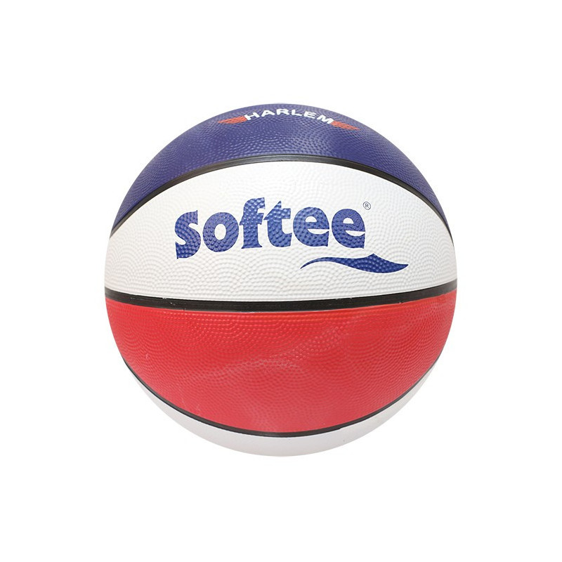 BALÓN BALONCESTO SOFTEE NYLON HARLEM - ROJO/BLANCO/AZUL, 7