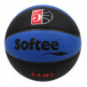 BALÓN BALONCESTO CUERO SOFTEE GAME - 5, NEGRO/AZUL