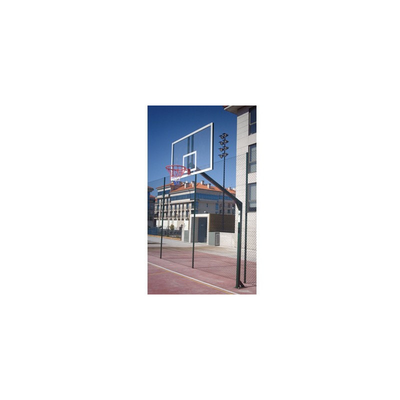 JUEGO CANASTAS BALONCESTO MONOTUBULAR FIJAS CON BASE PARA ANCLAJE -SIN TABLERO, NI ARO -